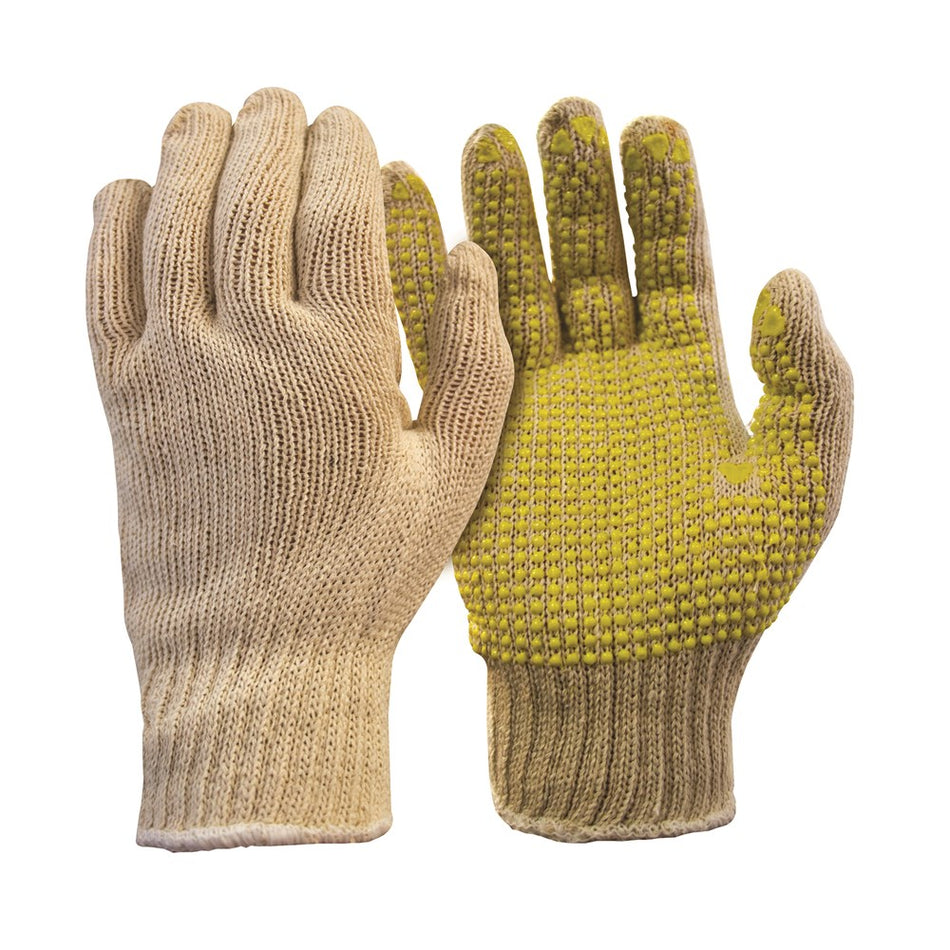 Frontier Knitted Polycotton Polka Dot Work Gloves
