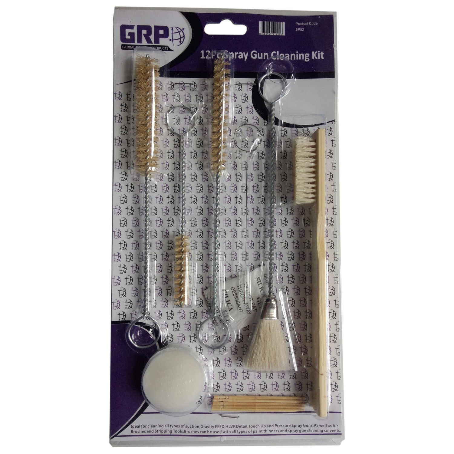 GRP Gun Cleaning Brush Set 12 Piece Oz General Store