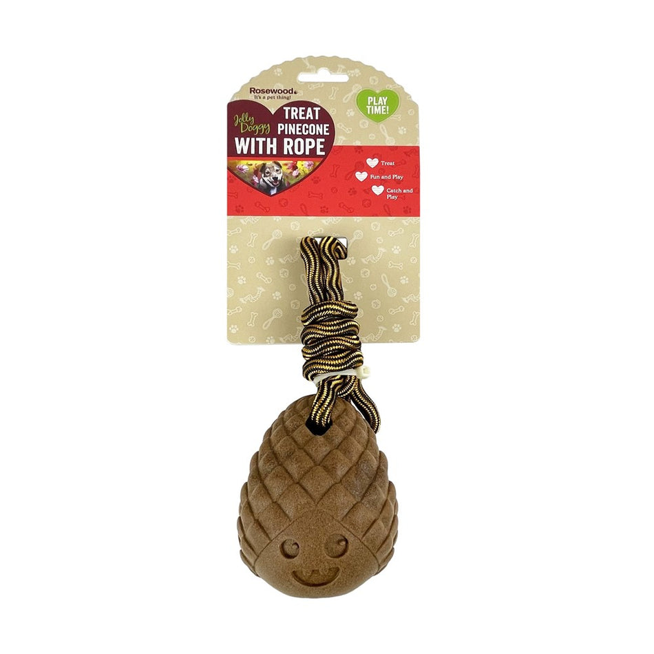 Rosewood Treat Pinecone with rope