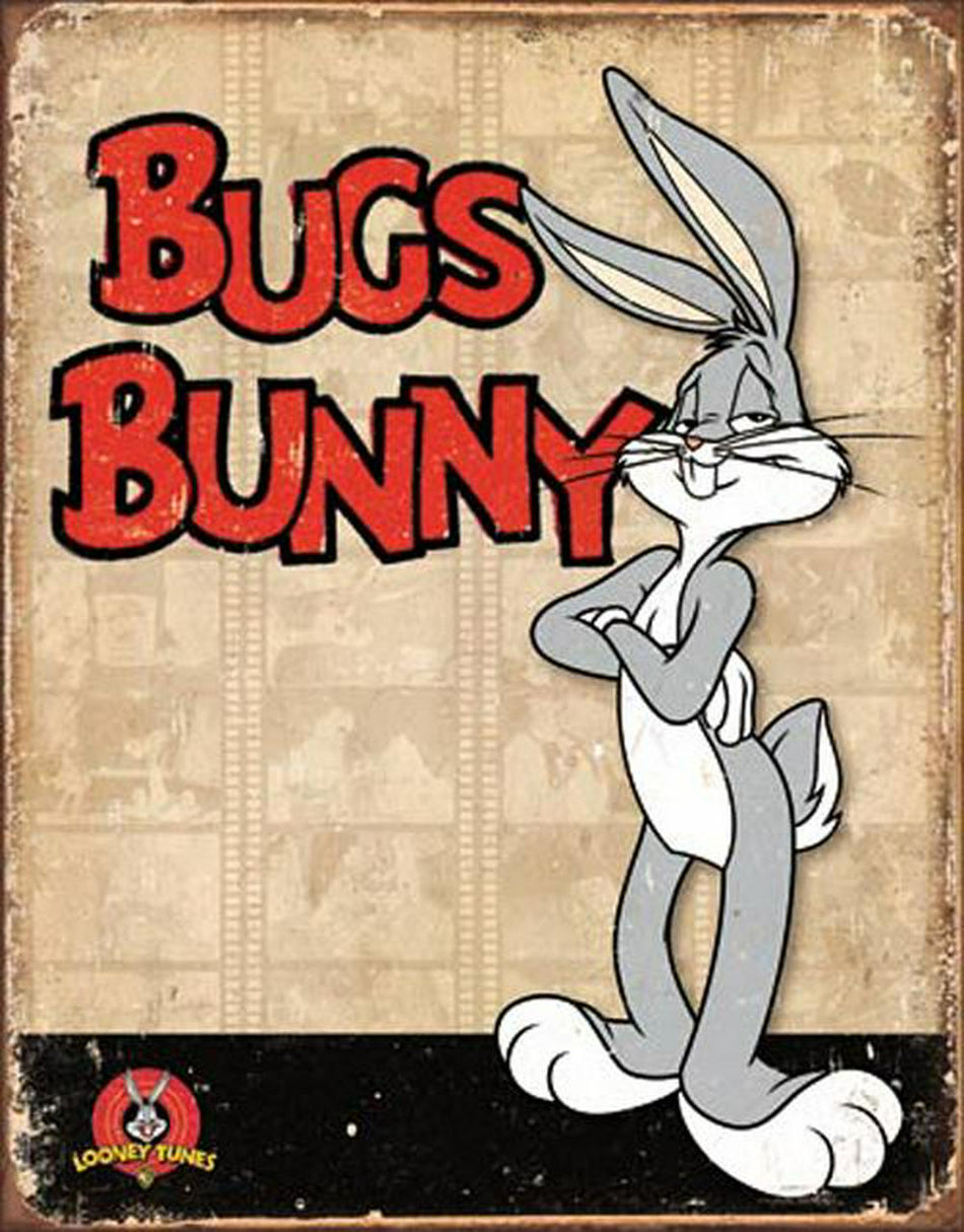 Tin Sign - Bugs Bunny Retro Panels