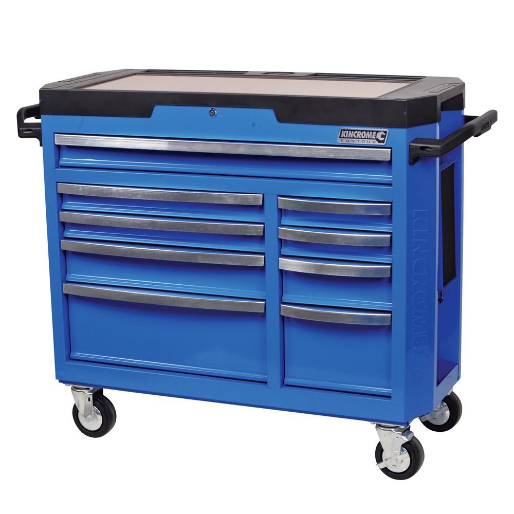 Kincrome Contour Tool Trolley 9 Drawer - blue