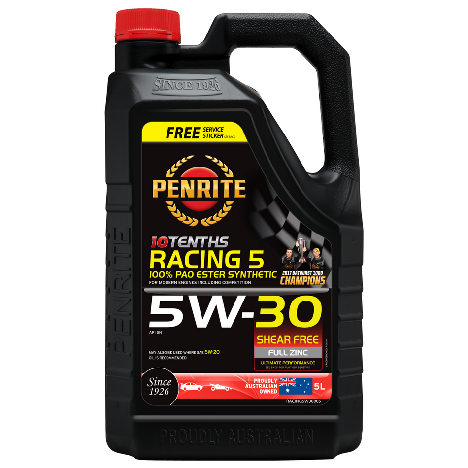 Penrite 10 Tenths Racing 5W-30 (100% Pao & Ester)
