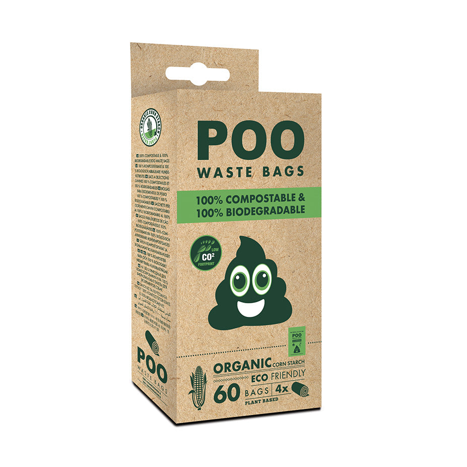 M-PETS Poo 100% Compostable & Biodegradable Waste Bags -60 Bags