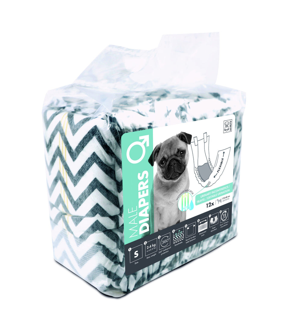 M-PETS Diapers- Male Dog (4 sizes available)