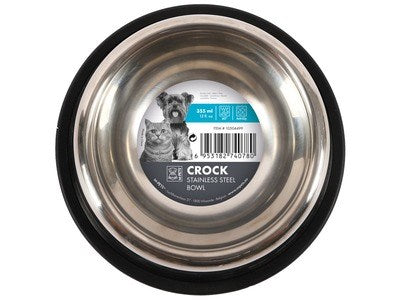 M-PETS Crock Stainless Steel Bowl (4 sizes available)