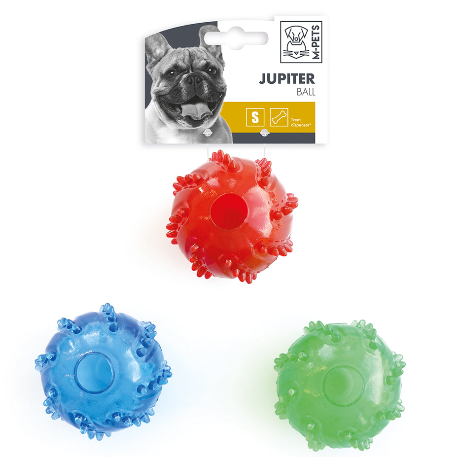 M-PETS Jupiter Balls Treat Dispenser - S - 6.5cm Diameter