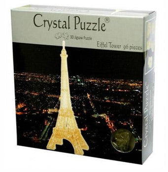 3D Gold Eiffel Tower Crystal Puzzle