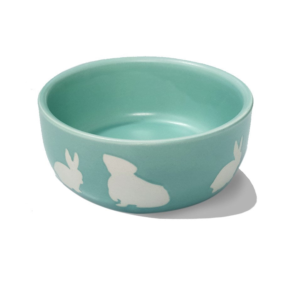 Nature Island Rabbit& Guinea Pig Print Ceramic Bowl