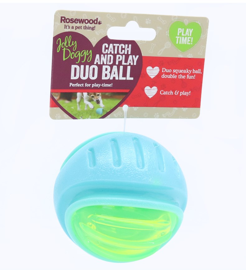 Rosewood Dual Colour Squeaky Ball