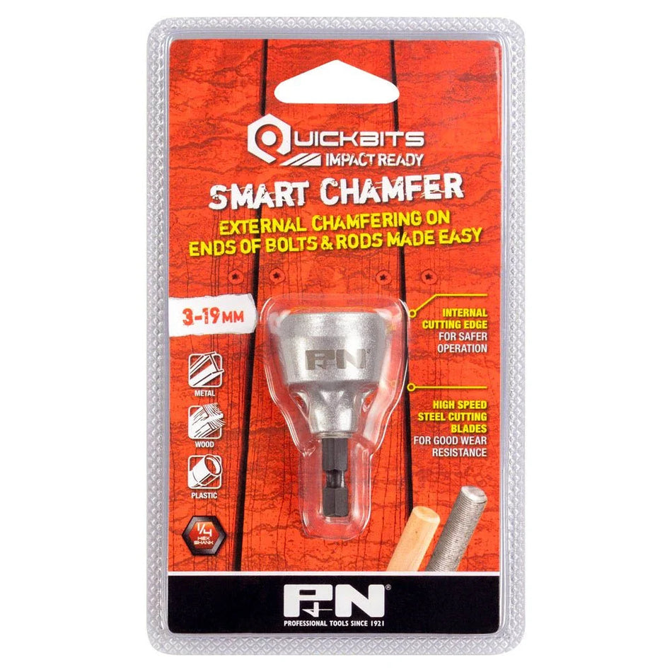 P&N Quickbits 3 - 19mm Deburring Chamfer Bit - Smart Chamfer