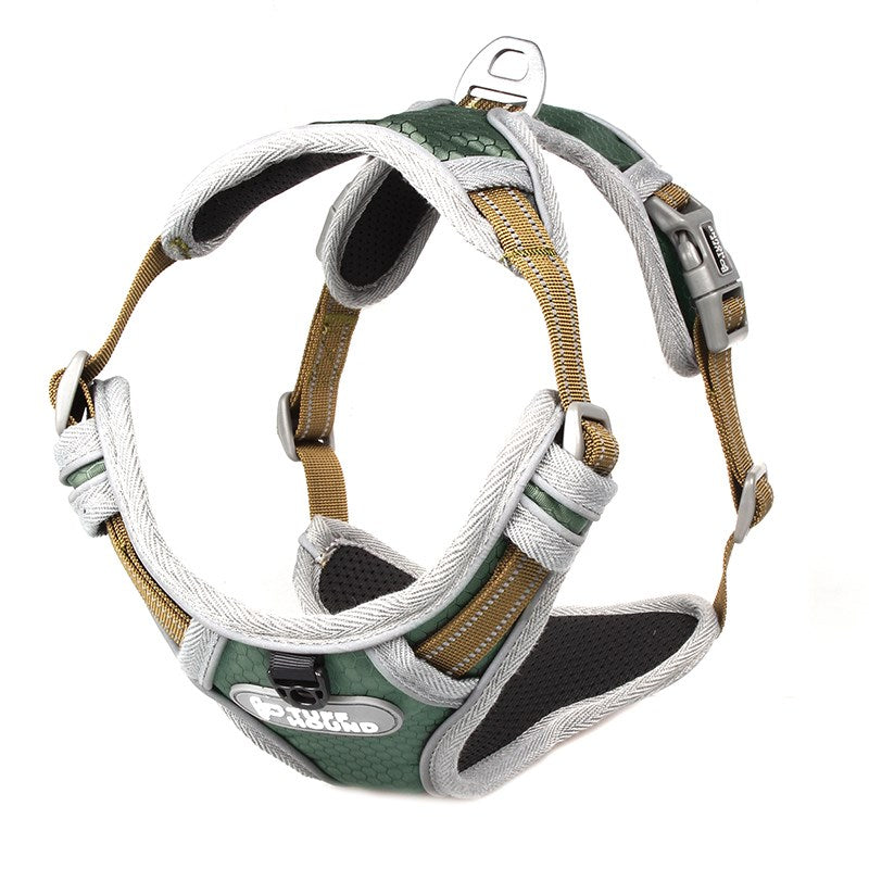 Tuff Hound Dark-Green Harness (4 sizes available)