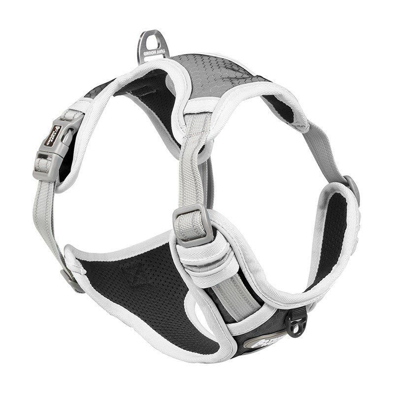 Tuff Hound Black-Grey Harness (4 sizes available)