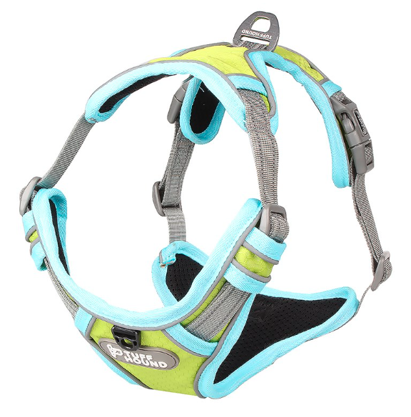 Tuff Hound Green-Blue Harness (4 sizes available)
