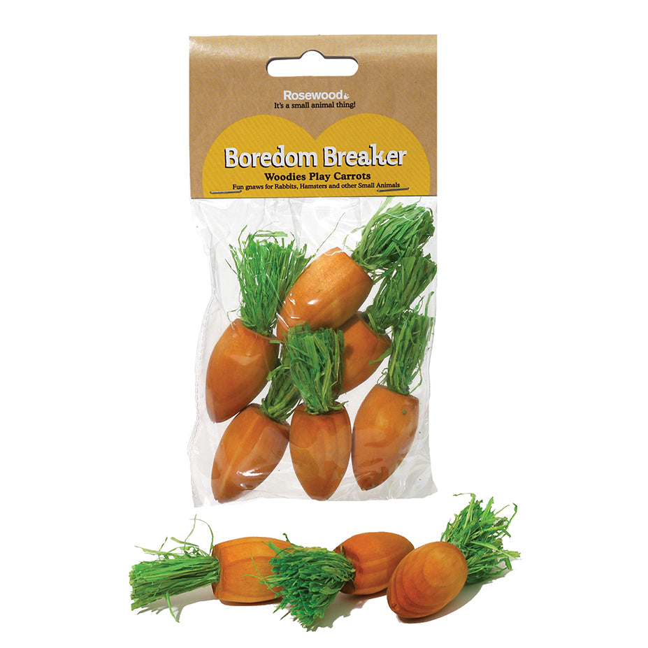 Rosewood 6 Pk Woodies Play Carrots