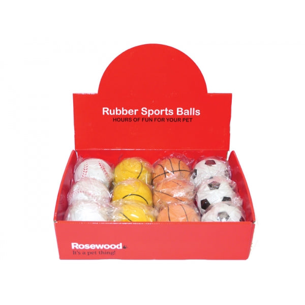 Rosewood Rubber Sports Ball