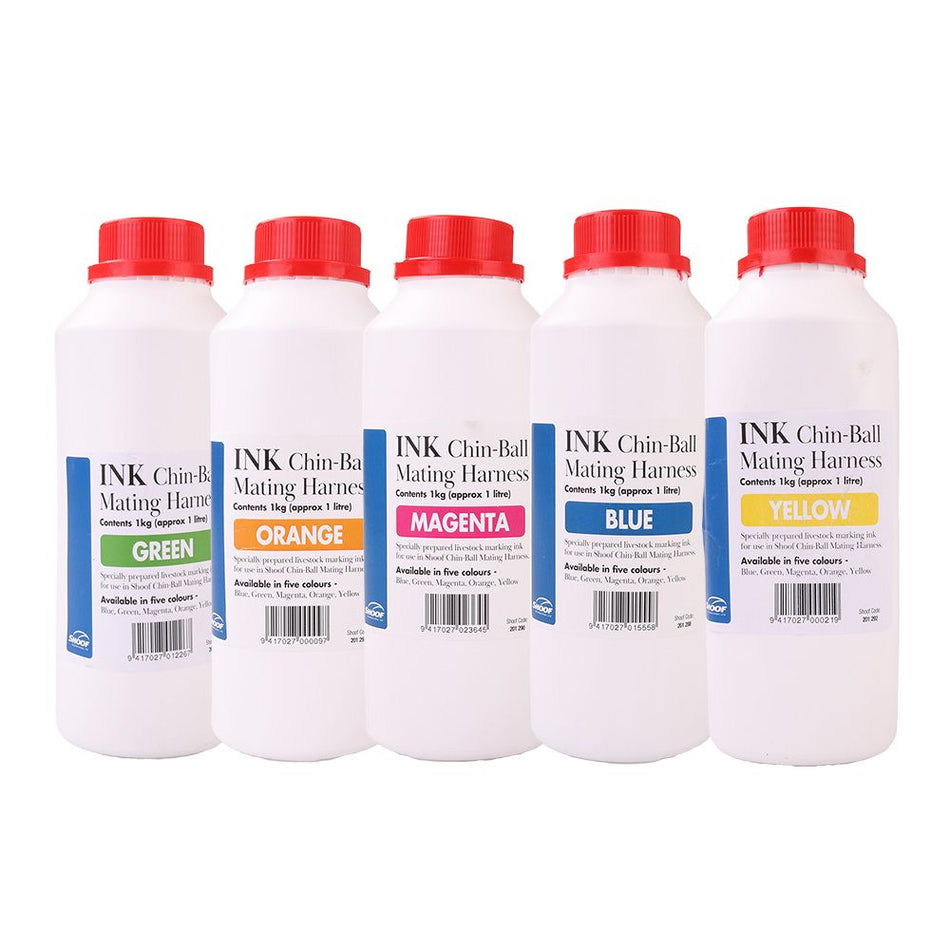 Shoof Chin Ball Ink 1 Litre (5 Colours Available)