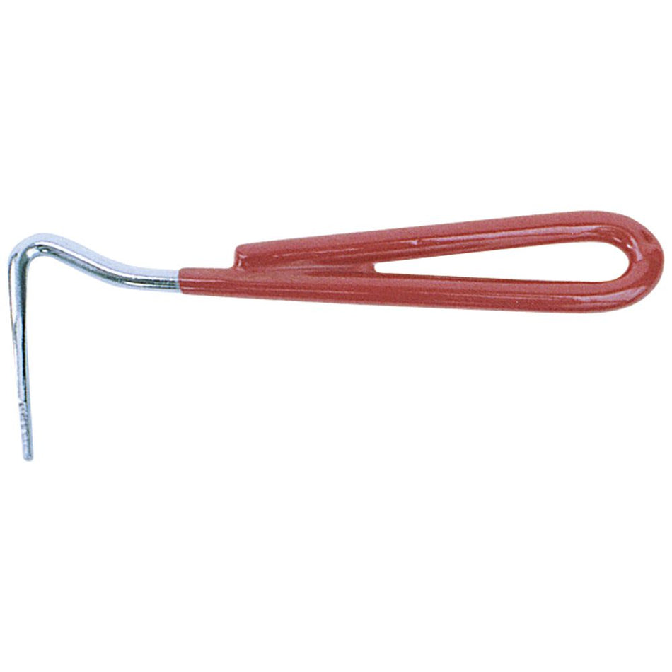 Shoof Hoof Pick Nickel-plated (red handle)