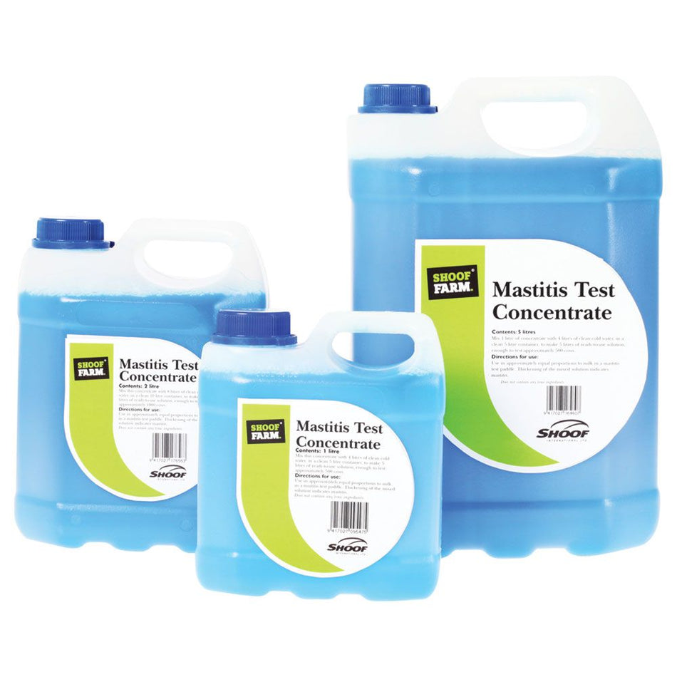 Shoof Mastitis Test Concentrate (3 Sizes Available)