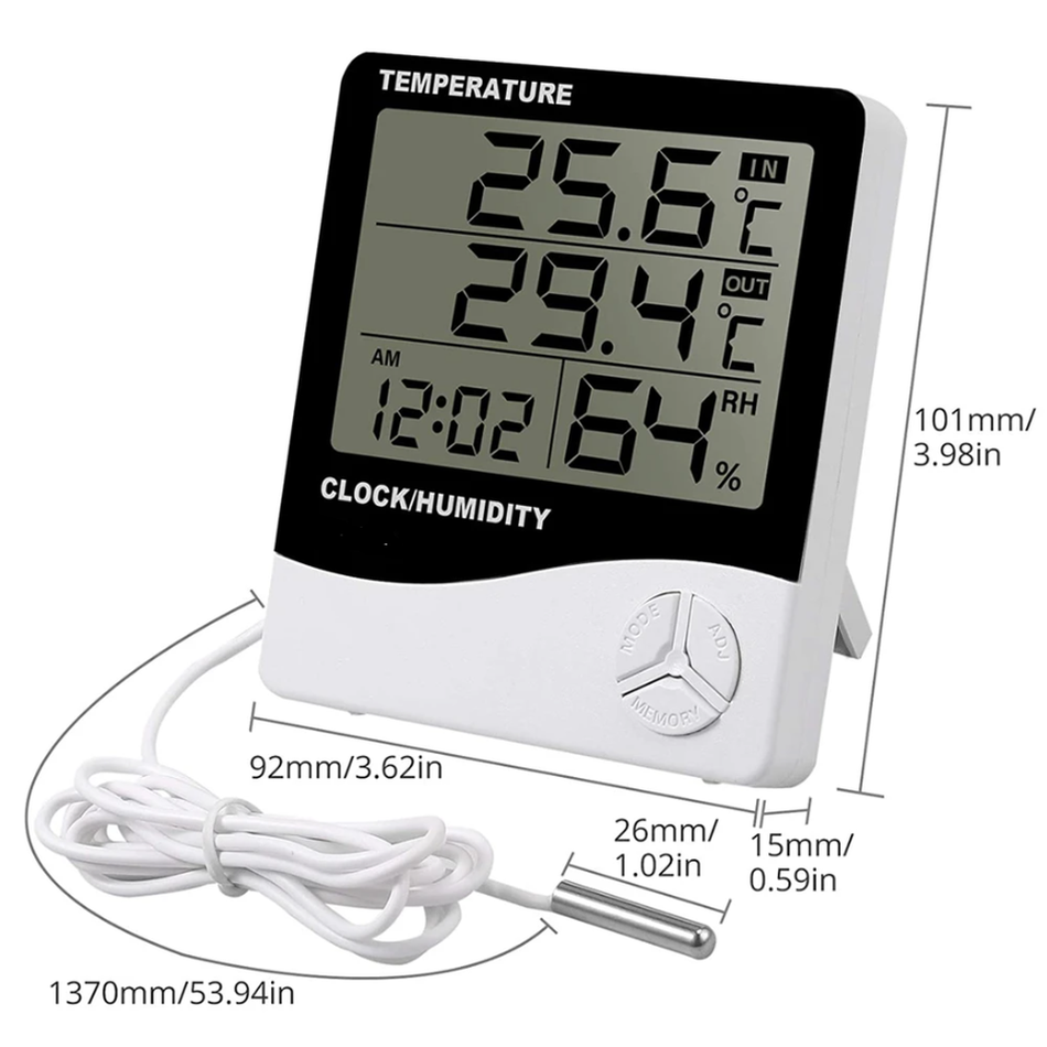 Shoof Thermometer Indoor/Outdoor Digital