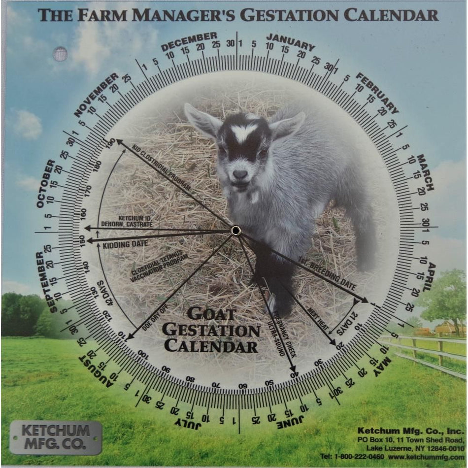 Shoof Gestation Calendar Goat