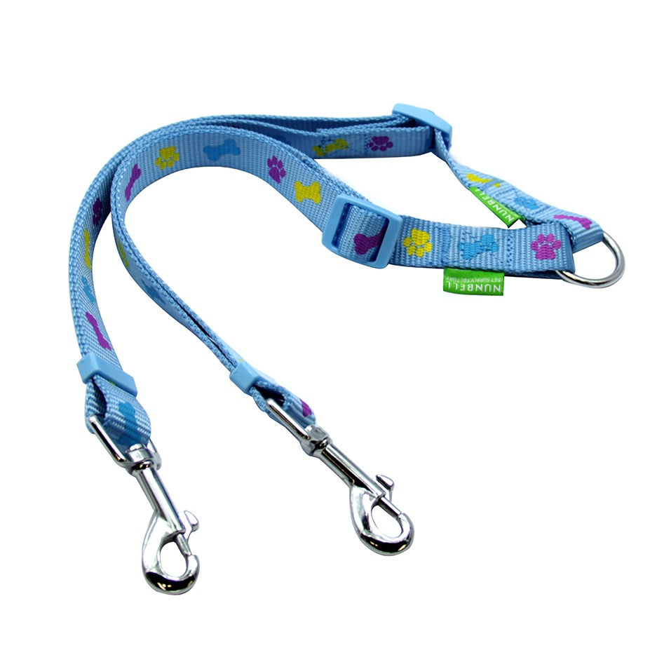 Nunbell 2.5CM 2-Stripe Reflective Short Leash