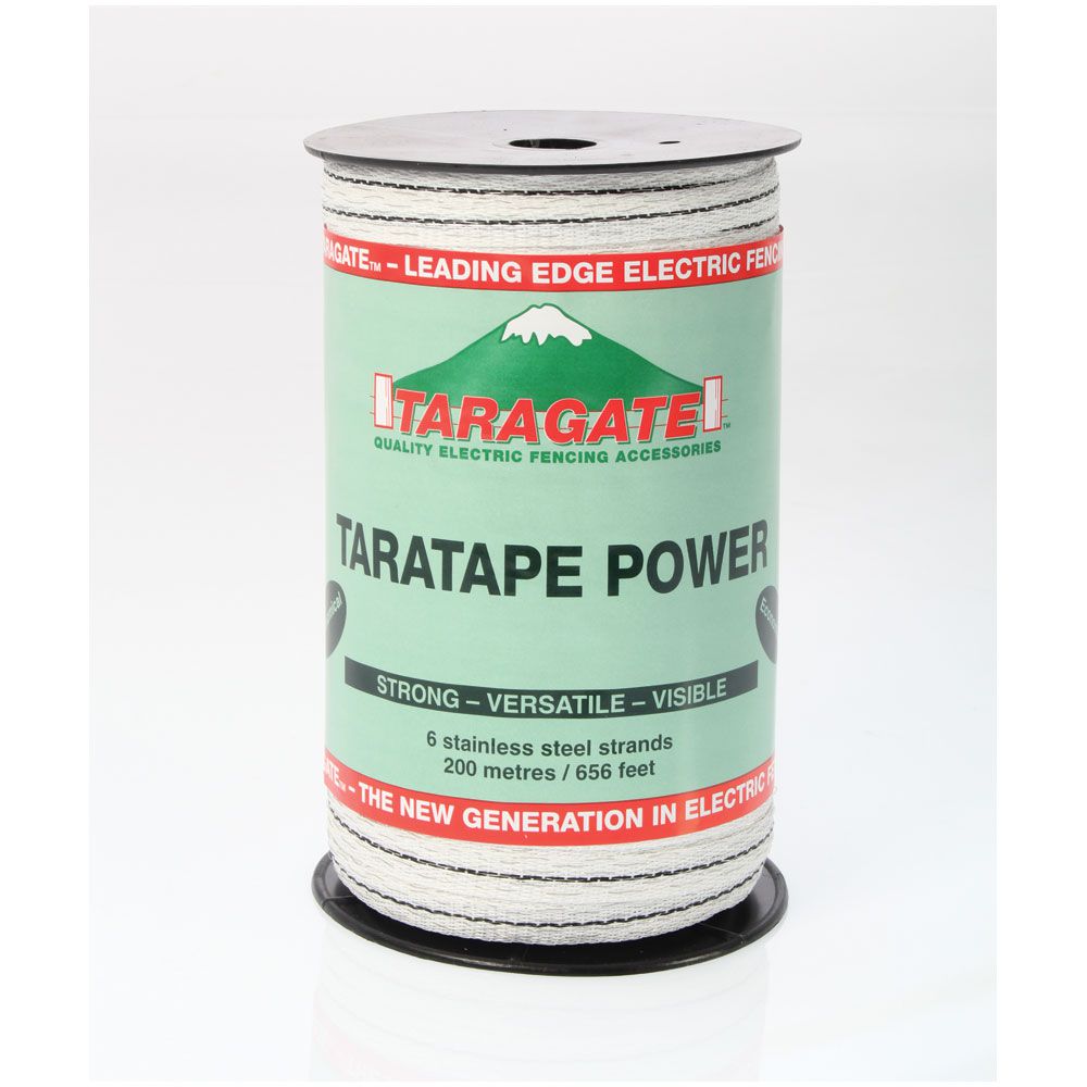 Shoof Taratape Fence Tape 12mm x 200m roll 215584