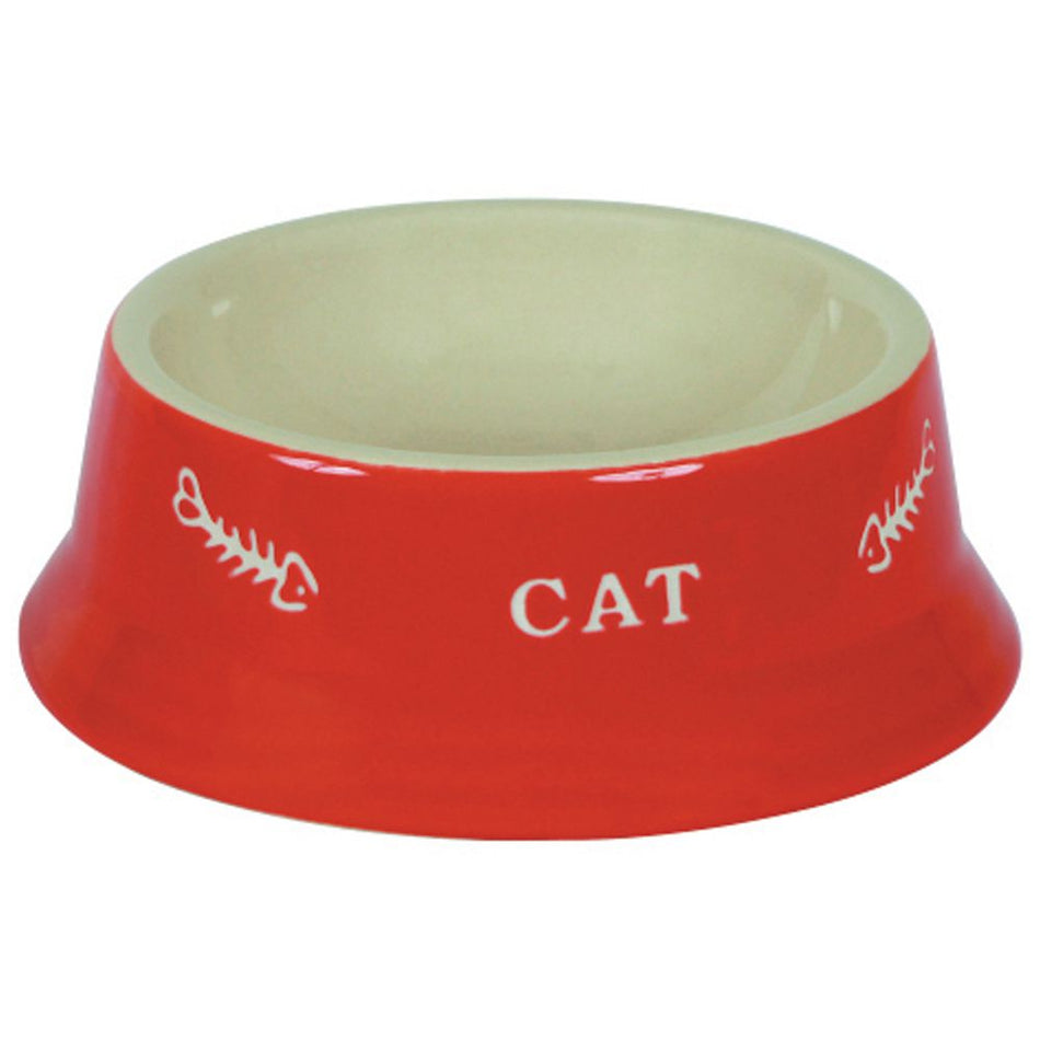 Shoof Pet Bowl Ceramic Cat (2 Styles Available)