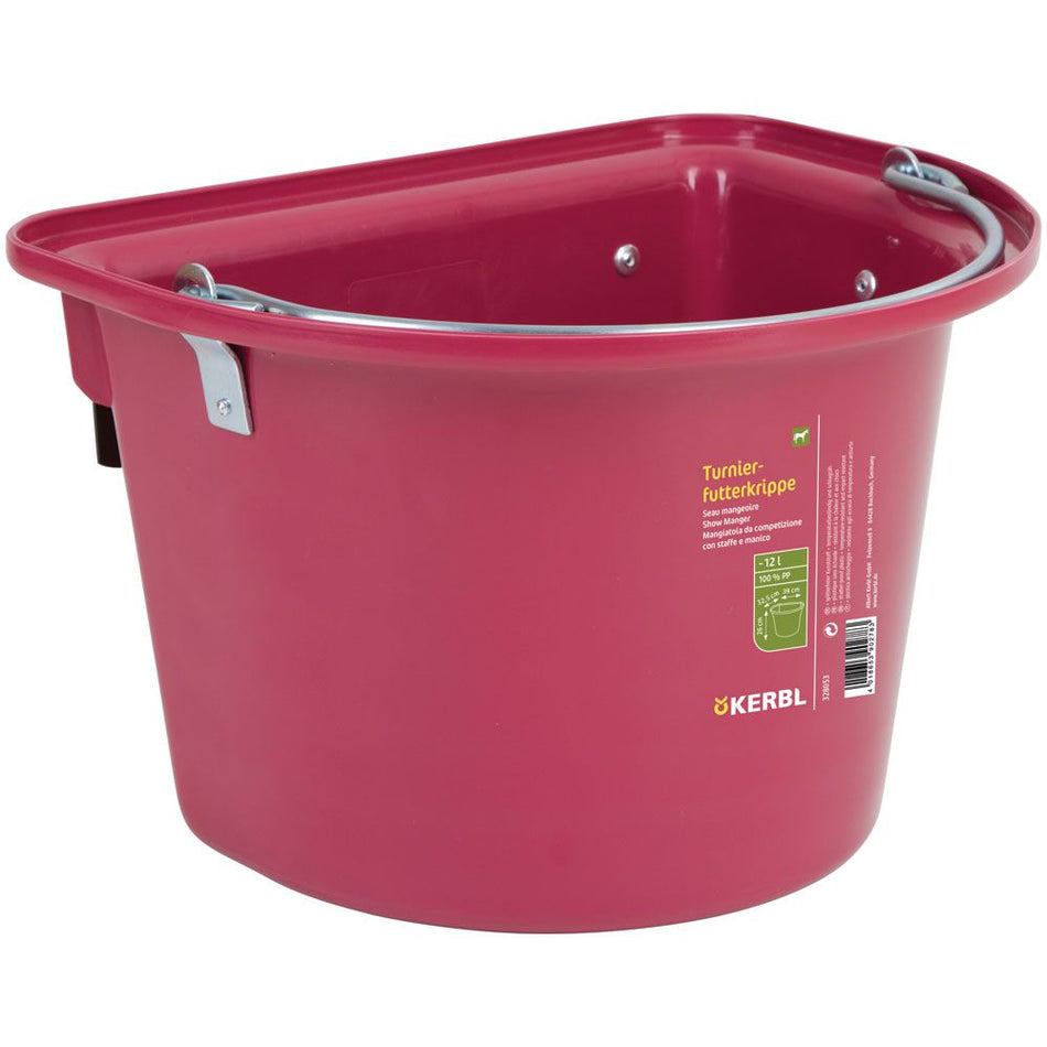 Shoof Feed Bucket Rail Hanging Kerbl 12L (5 Colours Available)