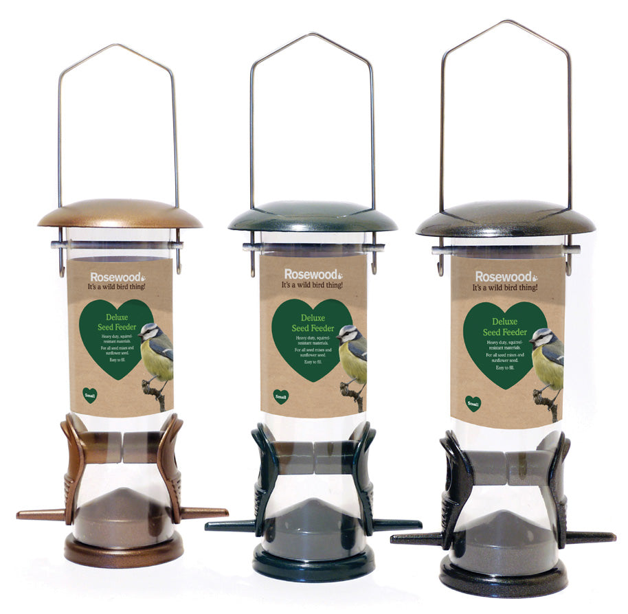 Rosewood Garden Bird Deluxe Seed Feeder (2 Sizes Available)