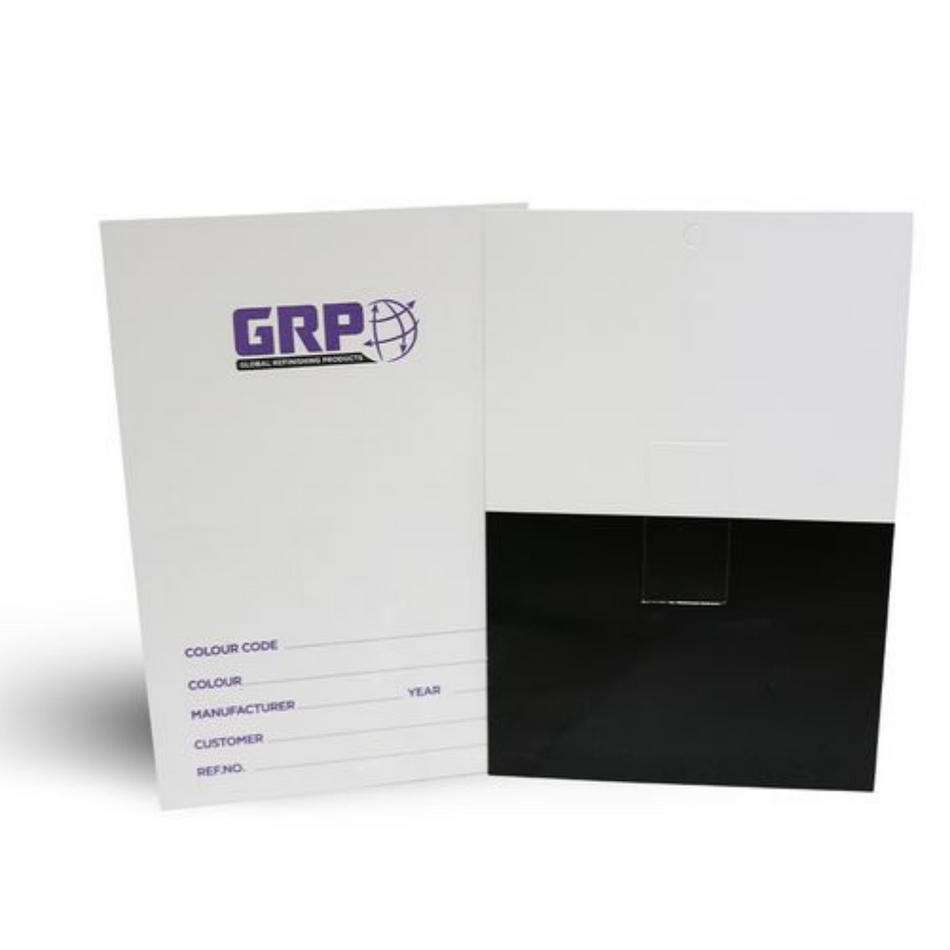 GRP Body Shop Colour Matching Cards 100 Per Pack 2H130
