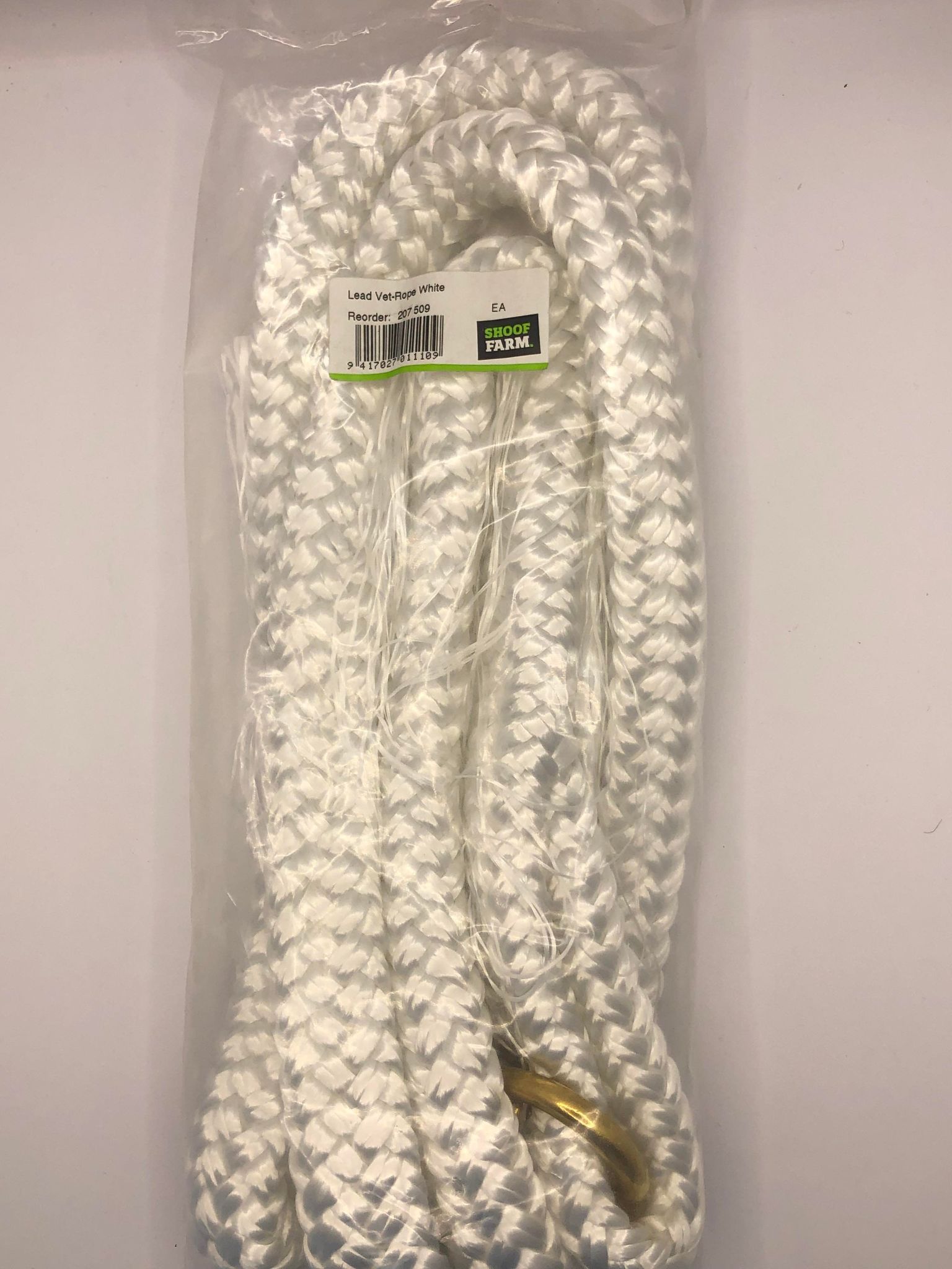 Shoof Leg Ropes DISCONTINUED Shoof Lead Vet-Rope White - Oz General Store