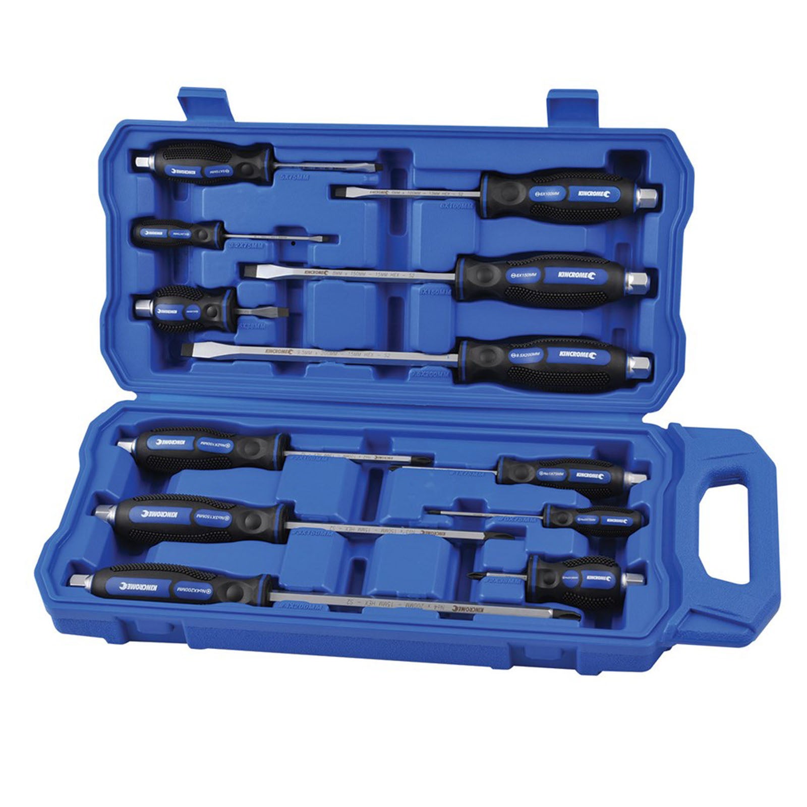 Kincrome Go Through' Screwdriver Set 12 Piece