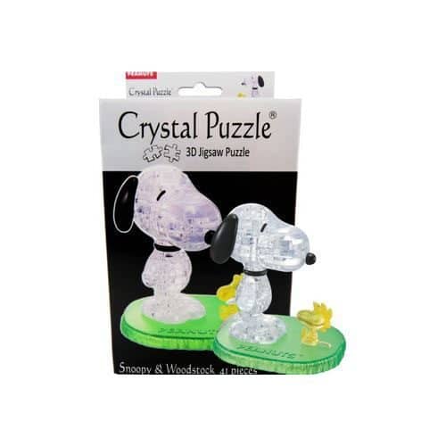 3D Snoopy/Woodstock Crystal Puzzle