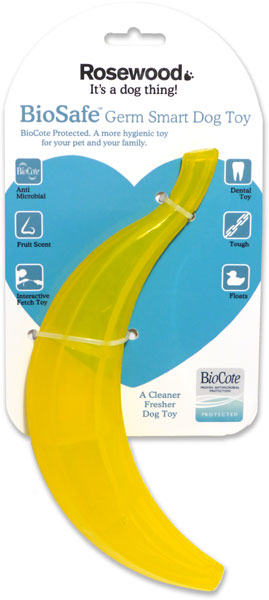 Rosewood Banana Biosafe Toy
