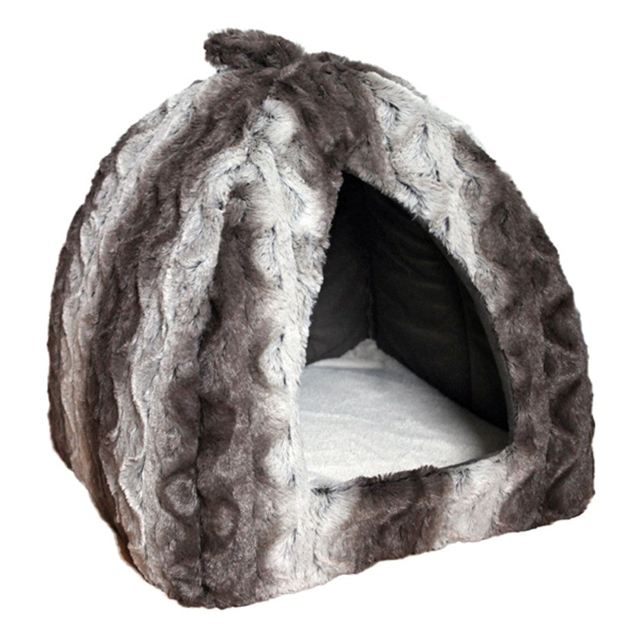 Rosewood Grey/Cream Snuggle Plush Pyramid