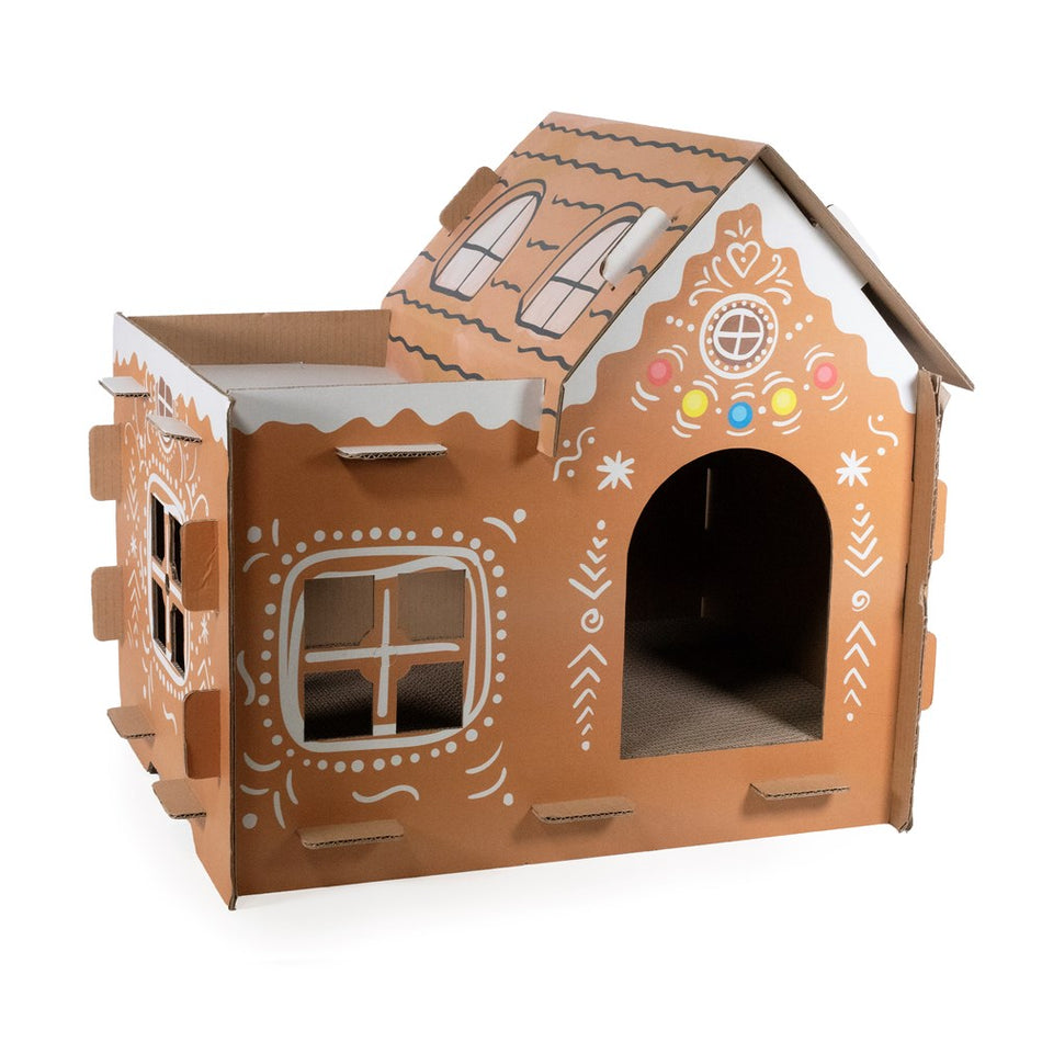 Rosewood BYO Gingerbread House Cat Scratcher