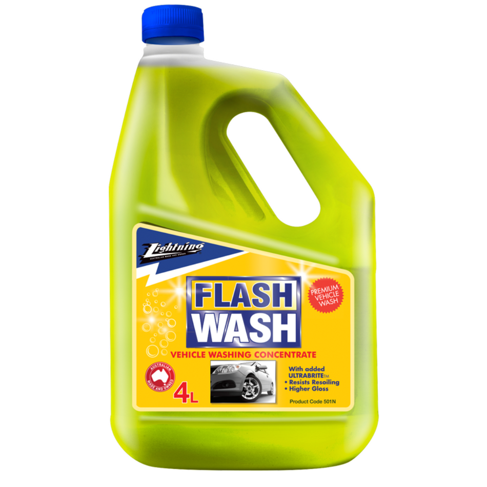 Lightning Flash Wash Liquid Vehicle Cleaner (2 Sizes Available)