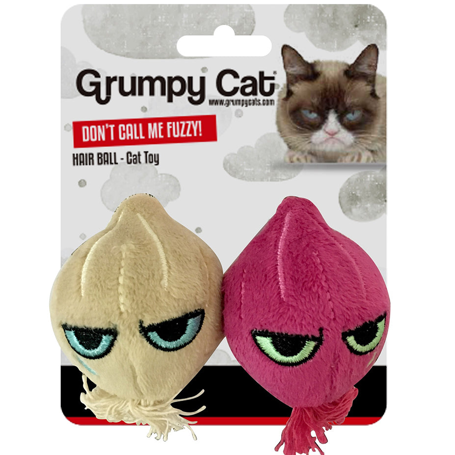 Rosewood Grumpy Onion Ball Cat Toy 2 Pack