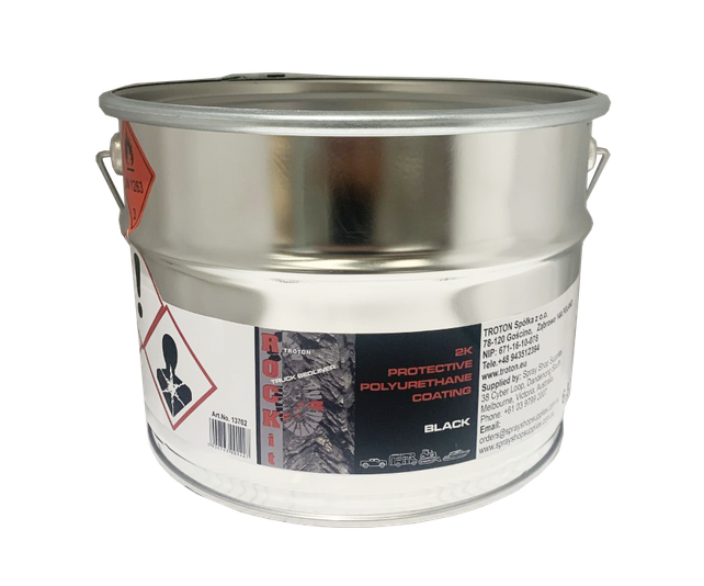 RANGERS 2K Coating Black 8.4Lt - Kit Hardener Included (10Lt Drum)