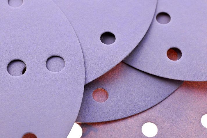 740 Ceramic Hook and Loop Discs 150mm 15 Holes - details