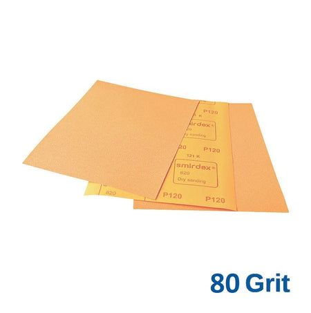 80 Grit Smirdex 820 Dry Rub Sheets Pack of 50