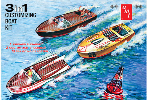 AMT 1/25 Customizing Boat (3-in-1) Plastic Kit