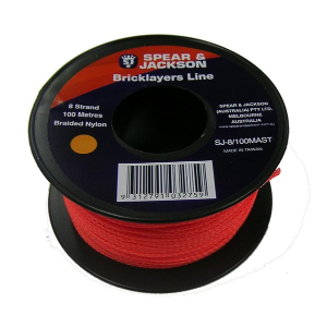 Spear & Jackson Brickline 8 Strand Nylon - orange