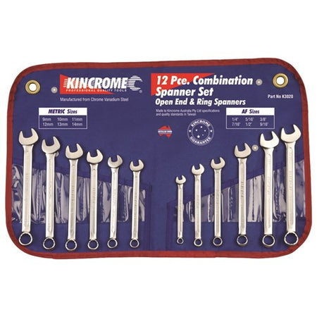 COMBINATION SPANNER SET 12 PIECE 1