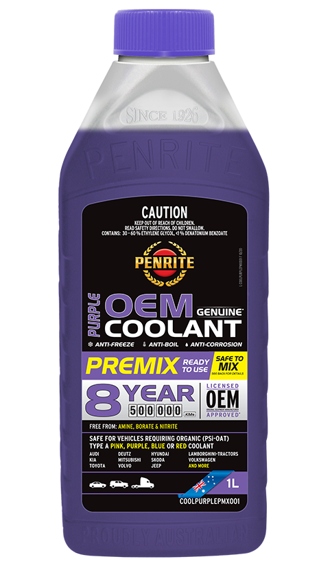 Penrite Purple OEM Coolant (Premix/Concentrated) (3 Sizes Available)