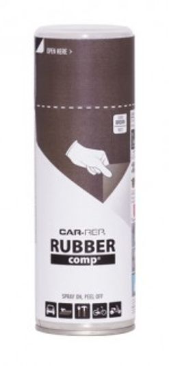 Car-Rep RUBBERcomp Removable Rubber Sprays 400ml - Brown Matt