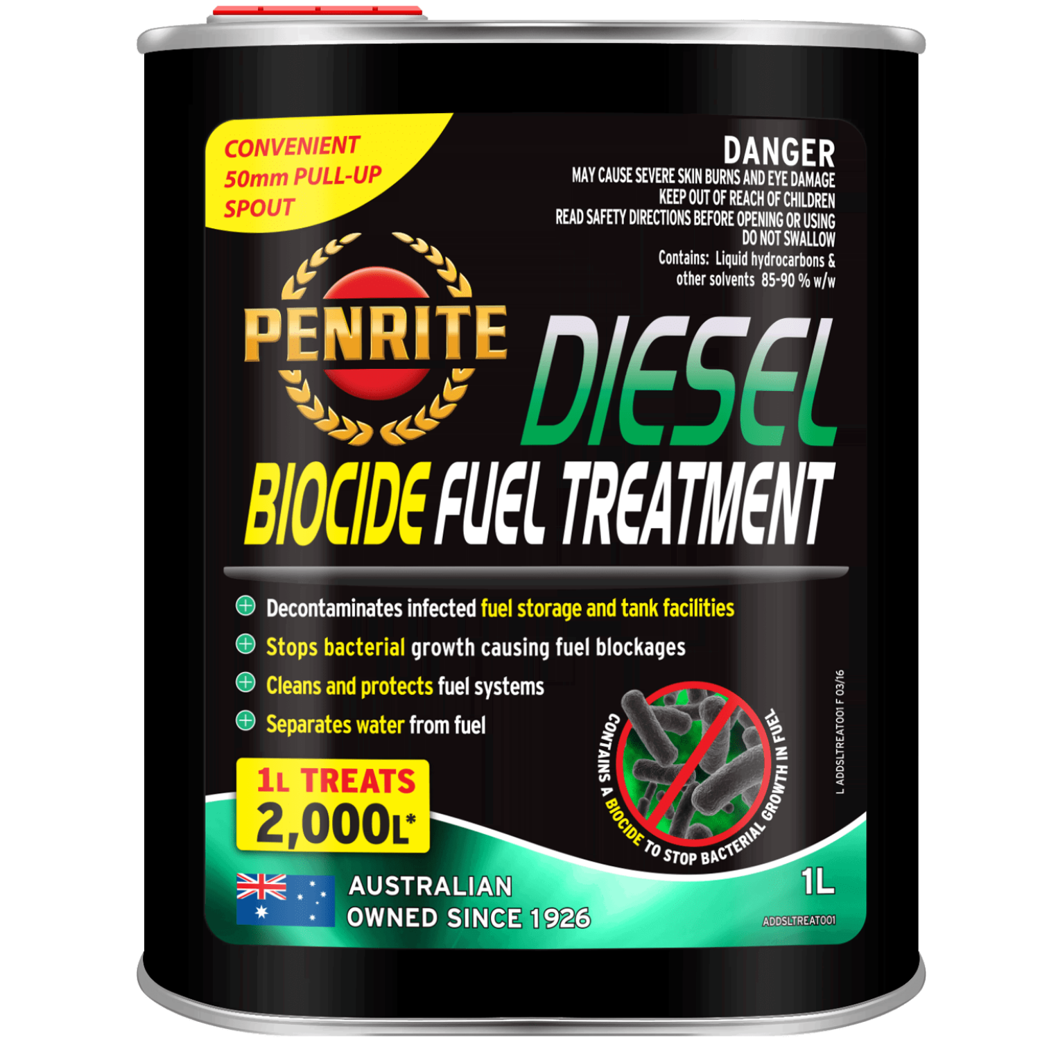 Penrite Table Penrite Diesel Biocide Fuel Treatment (2 Sizes Available) - Oz General ...