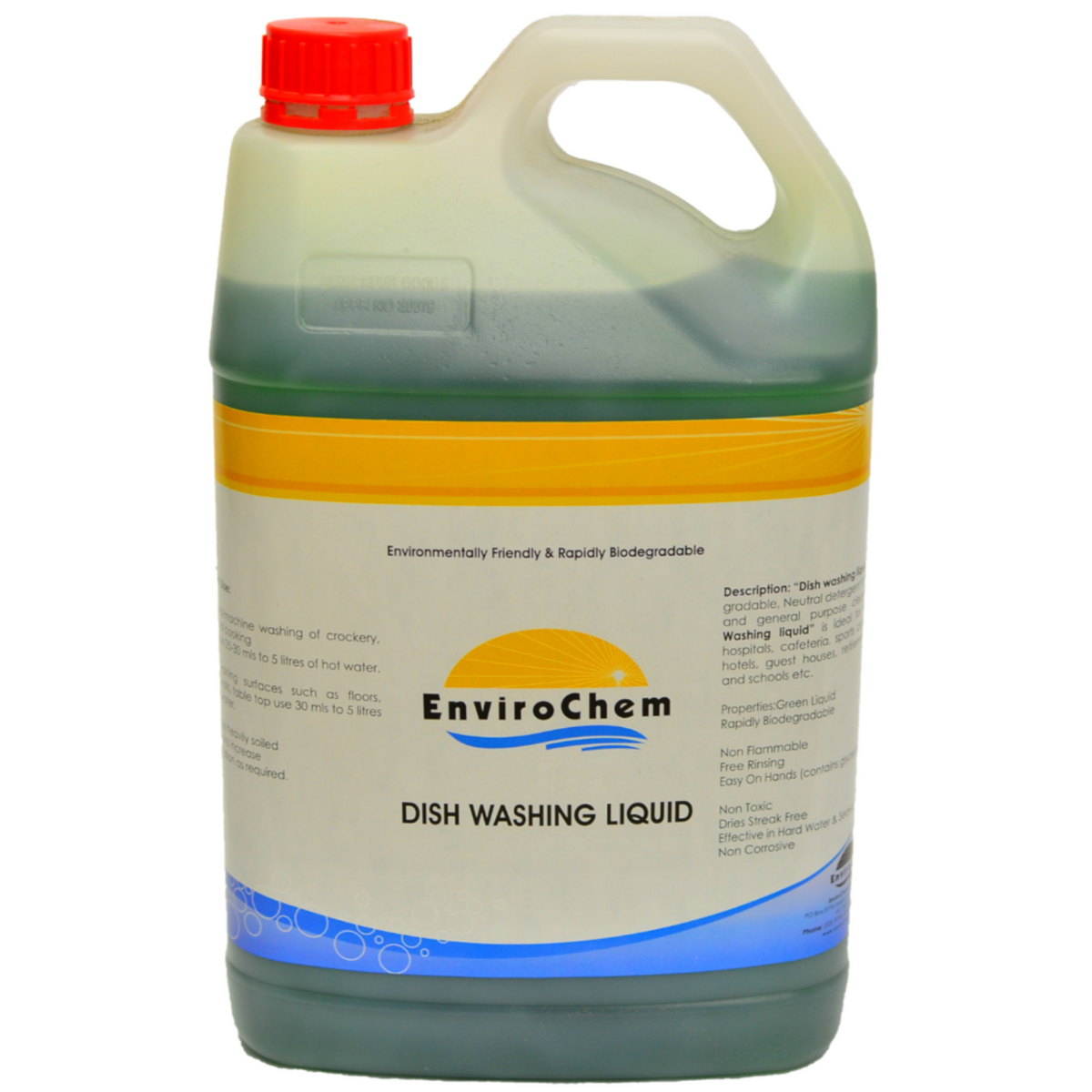 Envirochem Dishwashing Liquid Concentrate (Mint) - 5L