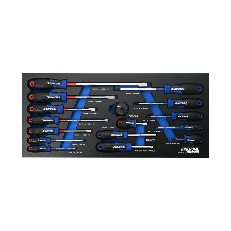 Kincrome Eva Tray Screwdrivers 16 Piece