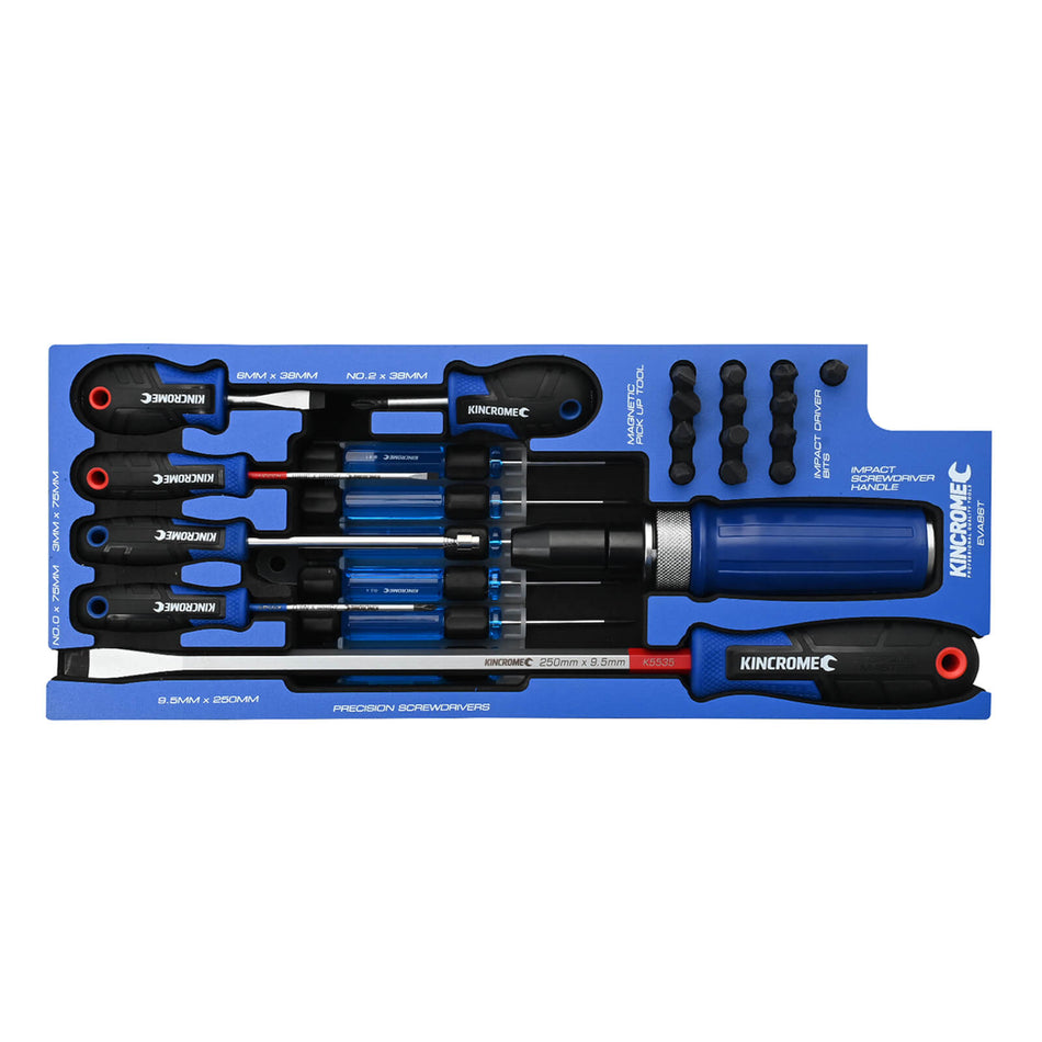 Kincrome TRUCK BOX 26 Piece TorqueMaster® Screwdrivers & Fastening EVA Tray